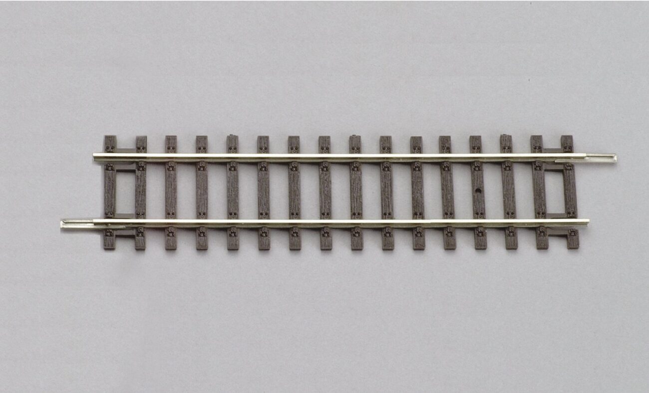 Piko 55202 Binario diritto G119 senza massicciata di lunghezza 119 mm Sistema A Gleis scala H0 posato su tavolo