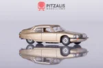 Norev 158514 Citroën SM Coupè 1972 Sabbia Metallizzato in scala H0 (1:87). Vista di tre quarti con anteriore e fiancata destra.