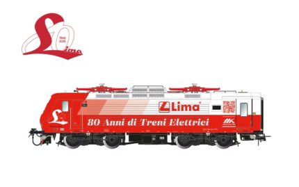 Lima HL2673 Locomotiva elettrica E.464 operanti per Trenitalia Tper nella livrea commemorativa 80 anni Lima