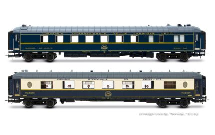 Rivarossi HR4428 Set di 2 carrozze, di cui una ristorante e una pullman, delle FS per il treno Milano Napoli