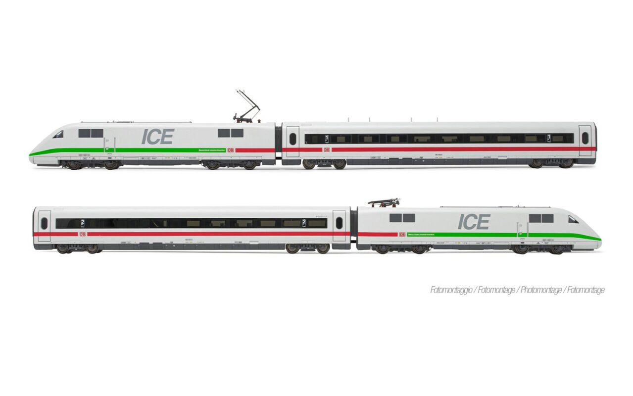 Lima Expert HL1754 Set base di 4 unità dell'Elettrotreno ICE 1 delle DB AG, Tz 155 "Rosenheim" nella livrea “Klimaschützer”
