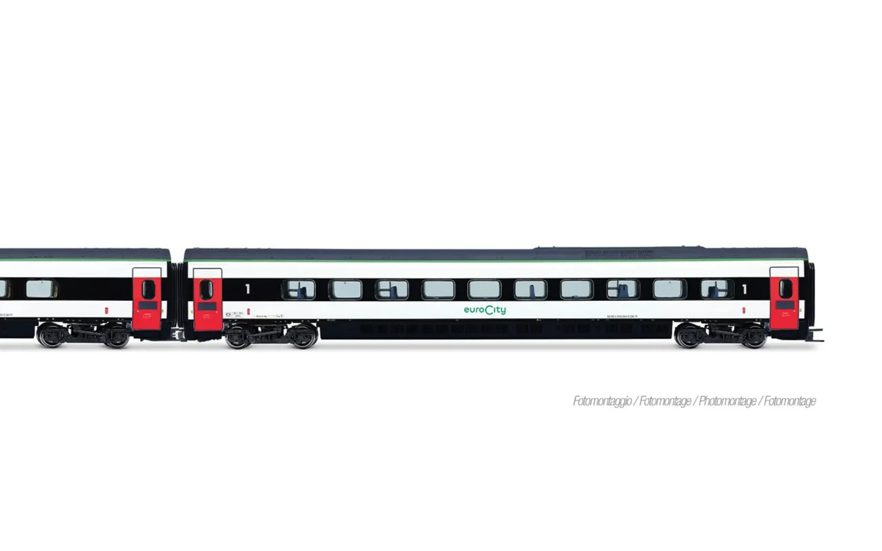 Lima Expert HL4689 Carrozza di prima classe compresa nel set di 3 carrozze passeggeri aggiuntive per ETR 610 delle FS Trenitalia nella livrea Eurocity