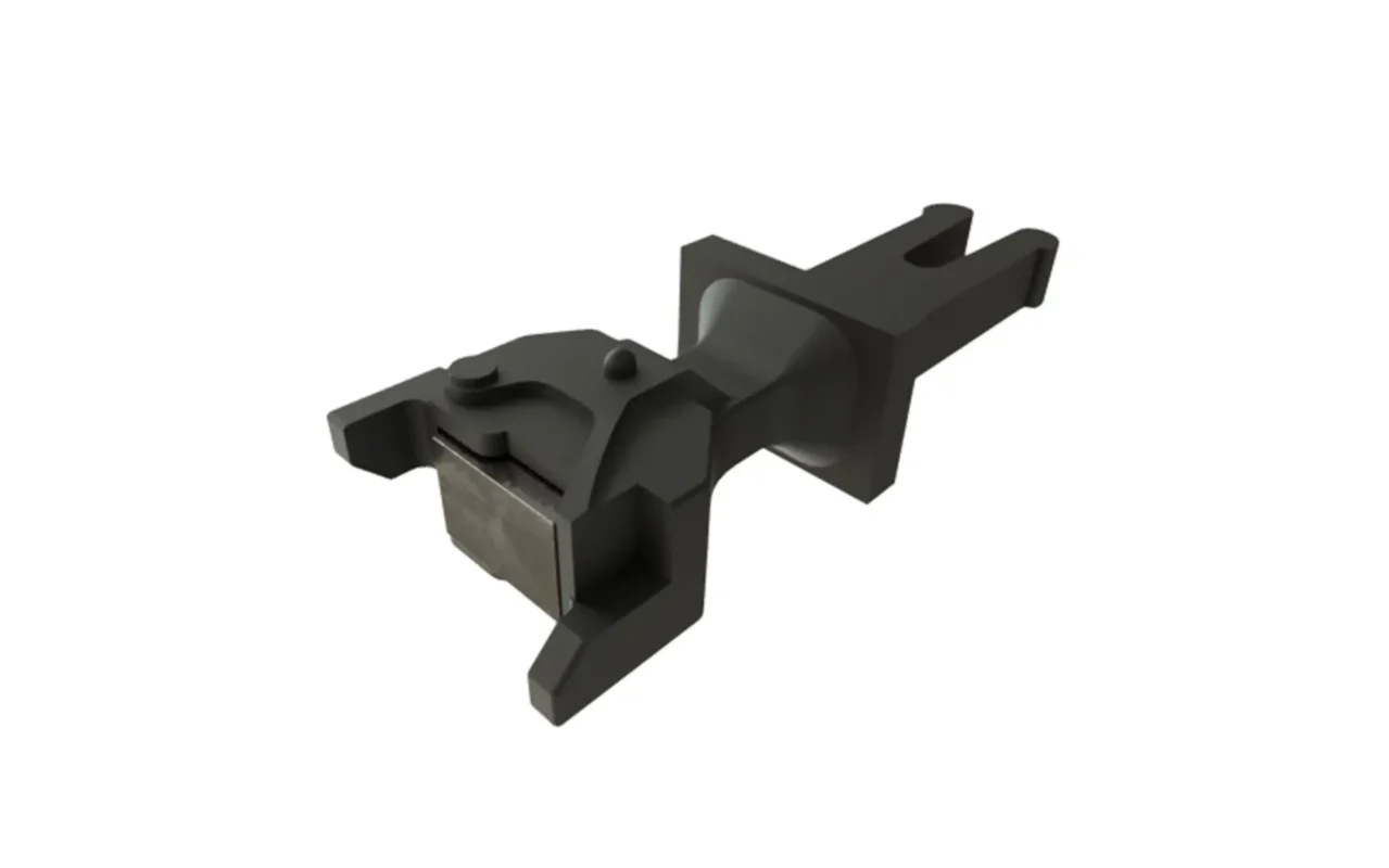 Rivarossi HC8064 Vista frontale destra del gancio magnetico adatto alle sedi a norma 362, Pitzalis Modellismo