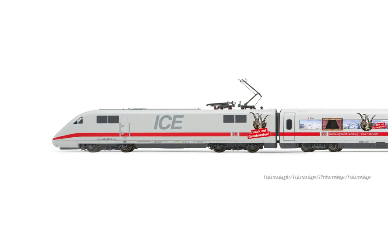 Lima Expert HL1755 Locomotiva dell'Elettrotreno ICE 1 delle DB AG, Tz 186 "Chur" nella livrea “Bock auf Graubünden”, Pitzalis Modellismo
