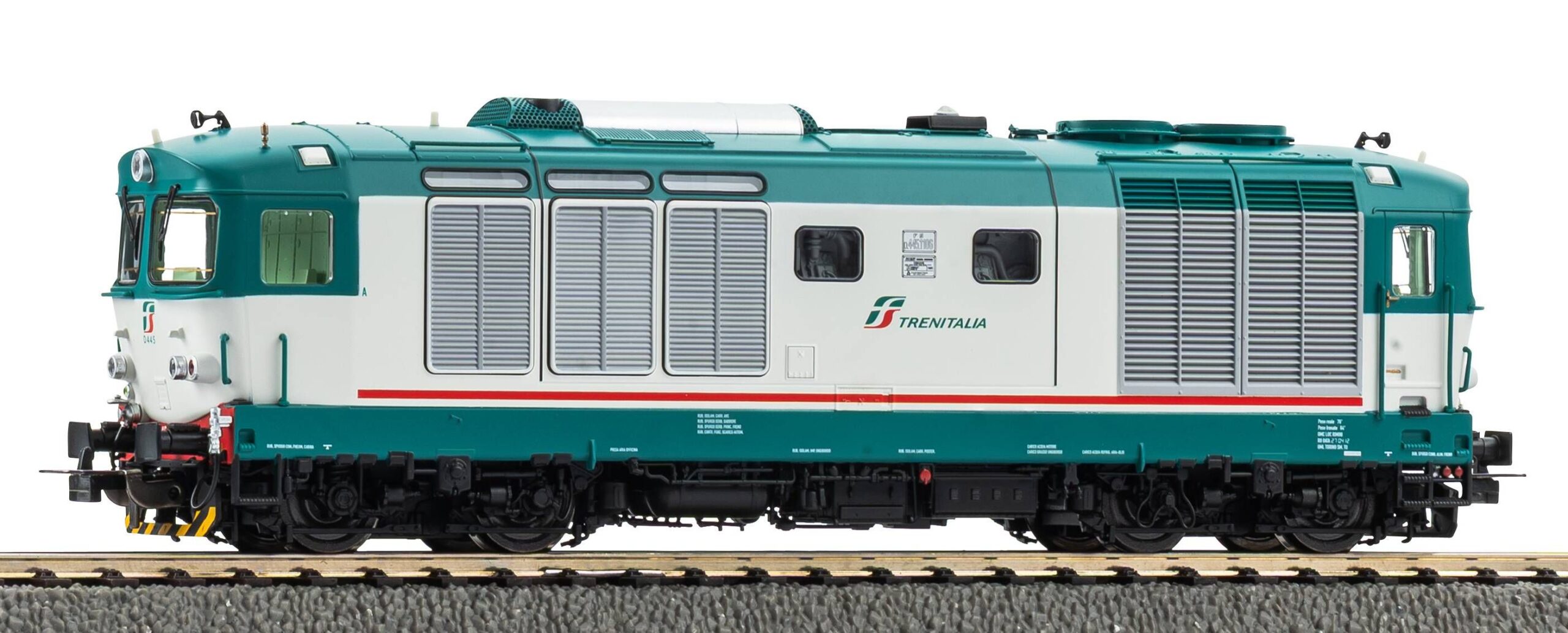 Piko-22027-01 Piko 22027, Locomotiva diesel D445 FS Trenitalia, livrea XMPR, Scala H0, Epoca VI, Versione DC Analogica