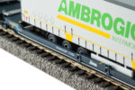 Piko 24635, Dettaglio pianale e rimorchio Ambrogio, Carro tasca T3000e Cemat Mercitalia Intermodal, Scala H0, Epoca VI