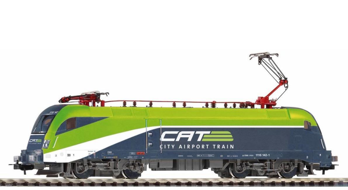 Piko 57925 Locomotiva elettrica serie 1116 CAT ÖBB, epoca sesta, scala H0, Pitzalis Modellismo