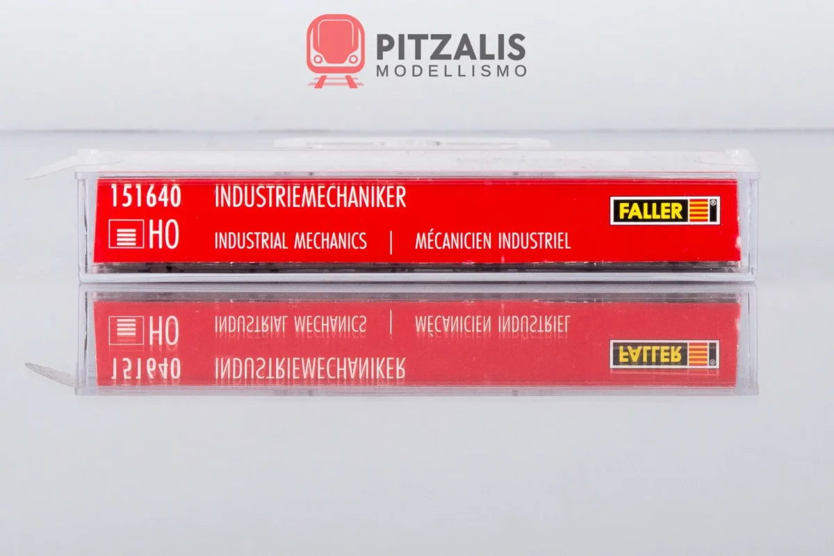Faller 151640, Confezione di 6 personaggi meccanici industriali per plastici ferroviari, Scala H0, Pitzalis Modellismo