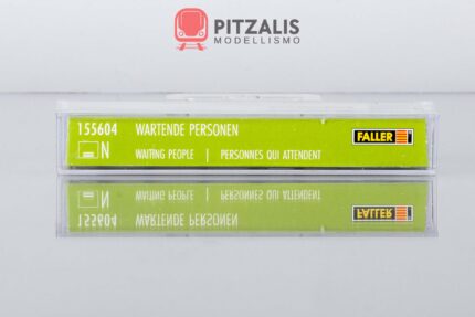 Faller 155604, Confezione di 7 personaggi persone in attesa per plastici ferroviari, Scala N, Pitzalis Modellismo